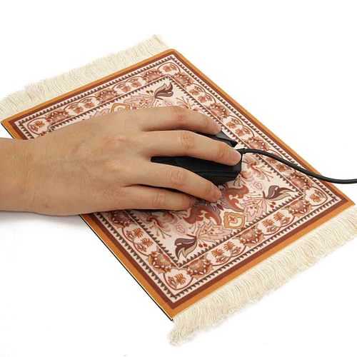 18cm x 28cm 2mm thick Bohemia Style Persian Rug Mouse Pad Mat