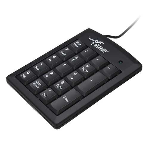 Black Pure PS/2 Numeric Keypad Numpad Number Mini Pad Keyboard