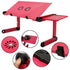 Aluminum Alloy 360 Degree Adjustable Folding Computer Laptop Desk with Cooling Fans