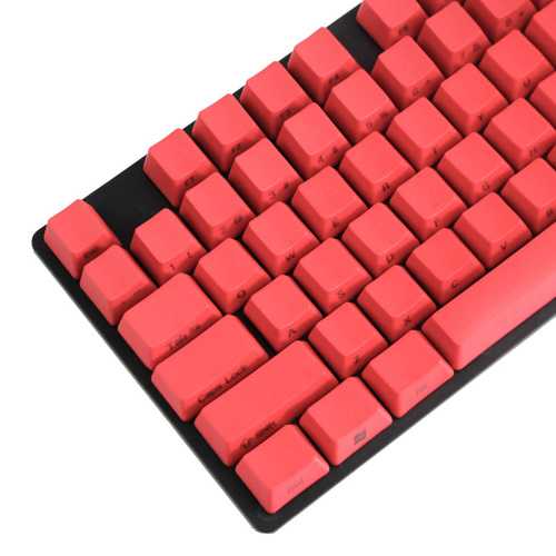 104 Key PBT OEM Profile Side Printed Thick Multiple Solid Color Keycaps