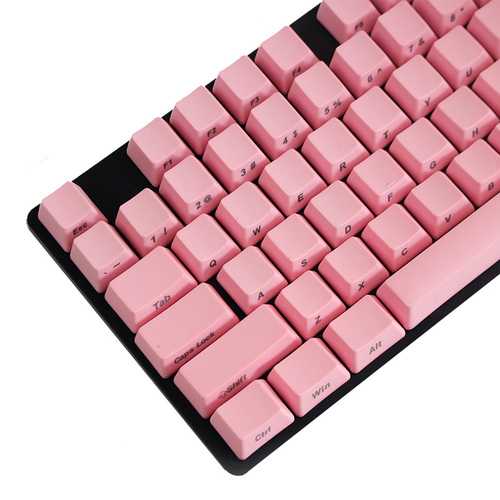 104 Key PBT OEM Profile Side Printed Thick Multiple Solid Color Keycaps