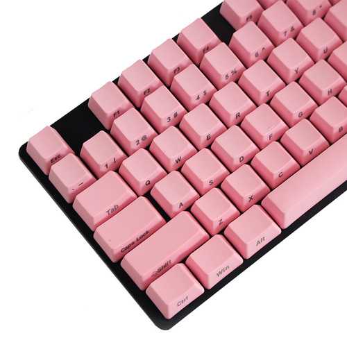 104 Key PBT OEM Profile Side Printed Thick Multiple Solid Color Keycaps