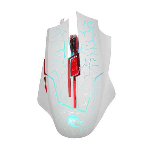 HXSJ H800 6Buttons 5500DPI Adjustable Multi-color Optical Gaming Mouse for PC