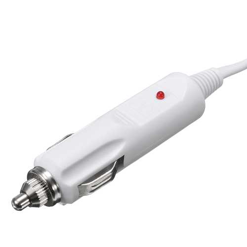 4 USB 3 Way Triple Car Charger Socket Splitter LED Light Voltmeter Temperature
