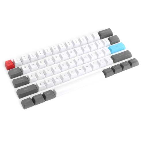 61 Key ANSI Layout OEM Profile PBT Thick Keycaps for 60% Mechanical Keyboard