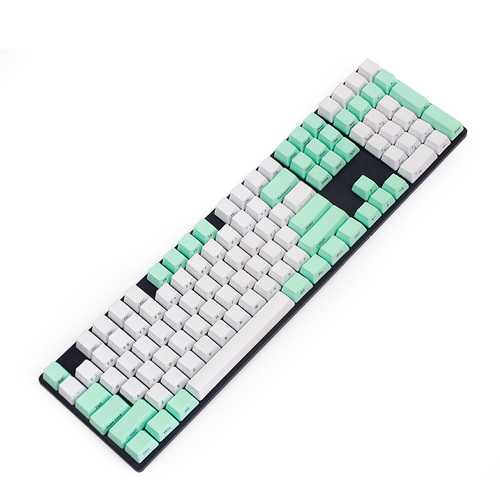 104 Key PBT OEM Profile Thick Side Printed Keycaps for Cherry MX Switches Keyboard