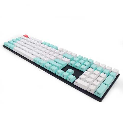 104 Key PBT OEM Profile Thick Side Printed Keycaps for Cherry MX Switches Keyboard