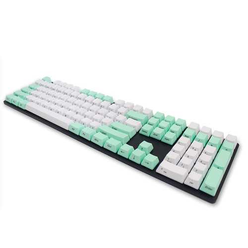 104 Key PBT OEM Profile Thick Side Printed Keycaps for Cherry MX Switches Keyboard