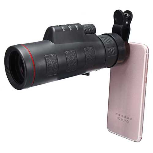 HD Clip-on 35 X 50 Optical Zoom Telescope Camera Lens For Mobile Phone Tablet