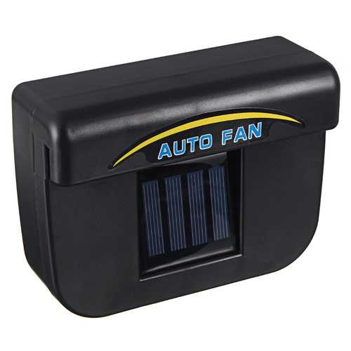 Solar Powered Car Window Wind Shield Auto Air Vent Cooling Fan Radiator System