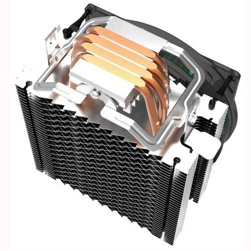 Pccooler Donghai X4 4 Pin 4 Heat Pipes Blue LED CPU Cooler Cooling Fan for Intel AMD