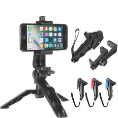 Universal Portable Rotated Desktop Phone Holder Handle Stabilizer Tripod Stand for Cell Phone Camera