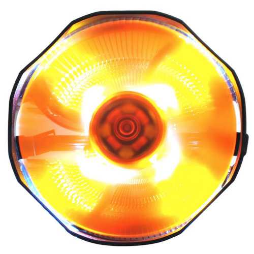 Pccooler E121M 4 Pin 12cm Orange LED CPU Cooler Cooling Fan For Intel LGA775 LGA115X AMD AM2 AM3