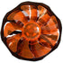 Pccooler E121M 4 Pin 12cm Orange LED CPU Cooler Cooling Fan For Intel LGA775 LGA115X AMD AM2 AM3