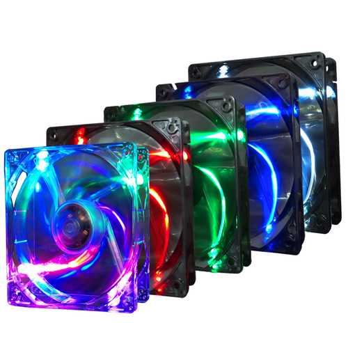 Pccooler F1210 3 Pin 12CM Multiple Colors Colorful LED Computer Case Cooler Cooling Fan