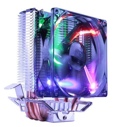 Pccooler S99 Butterfly Shaped 4 Pin CPU Cooler Cooling Fans Heat Sink for AMD939 AM2+ Intel LGA775