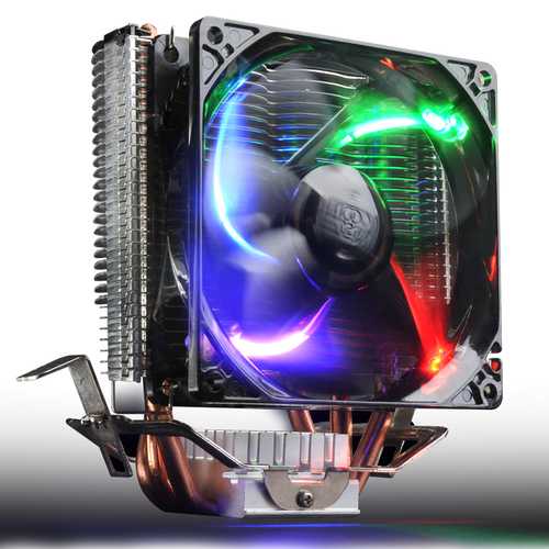 Pccooler S99 Butterfly Shaped 4 Pin CPU Cooler Cooling Fans Heat Sink for AMD939 AM2+ Intel LGA775