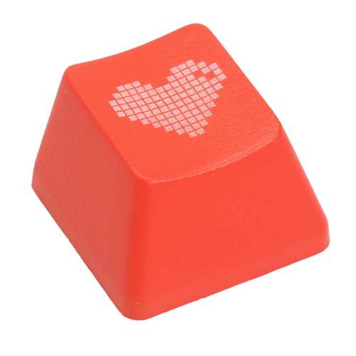 Red Heart R4 Esc ABS Translucent Backlit Keycaps For Mechanical Gaming Keyboard
