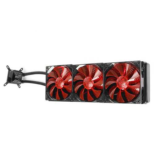 Pccooler 12V 3x12cm FansLED CPU Water Liquid Cooler Cooling Fan Water Cooled Radiator Heat Sink