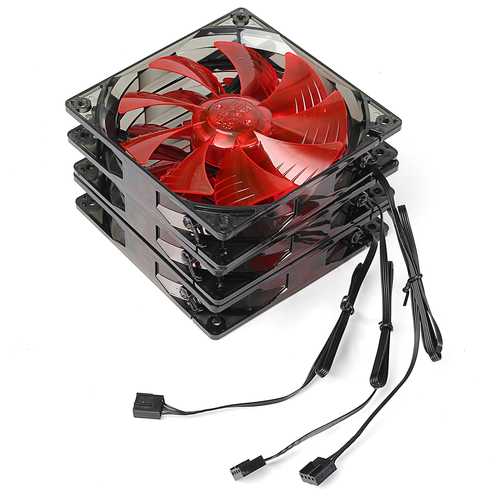 Pccooler 12V 3x12cm FansLED CPU Water Liquid Cooler Cooling Fan Water Cooled Radiator Heat Sink