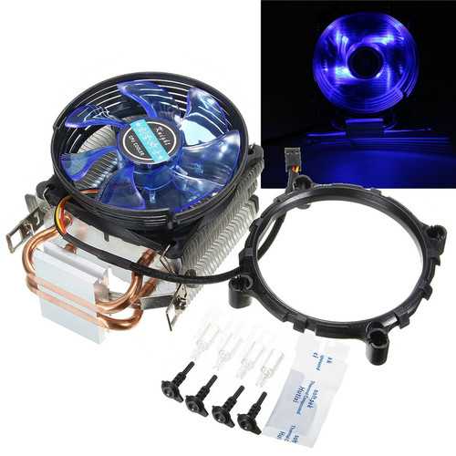 95mm LED Copper CPU Cooler Cooling Fan Heat Sink for Intel LGA775/1156/1155 AMD AM2/AM2+