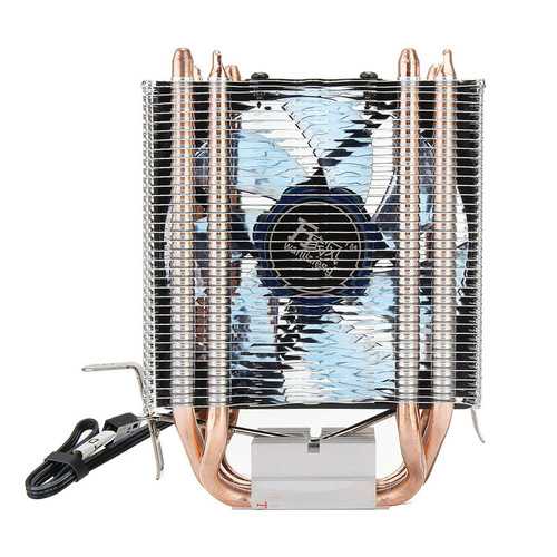 LED 4 Heat Pipe Quiet CPU Cooler Cooling Fan Heat Sink For Intel LGA 1151 1155 775 1156 AMD