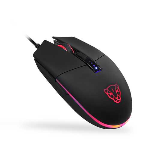 Motospeed V50 4000dpi Adjustable Avago A3050 USB Wire RGB Backlit Gaming Mouse Support Macro Setting