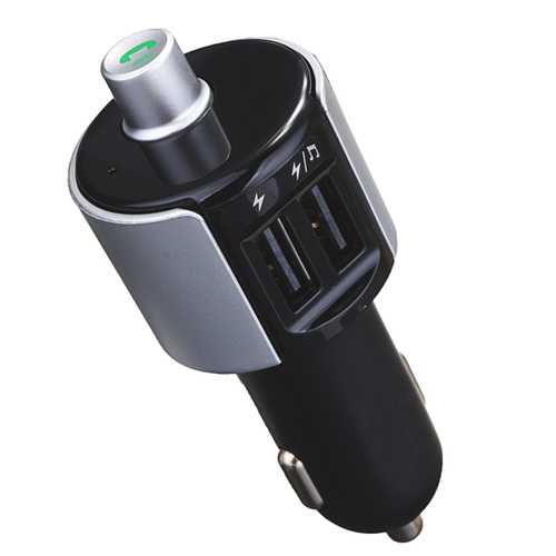5V 3.4A Dual USB Port Car Charger Adapter For Tablet With Wireless Bluetooth