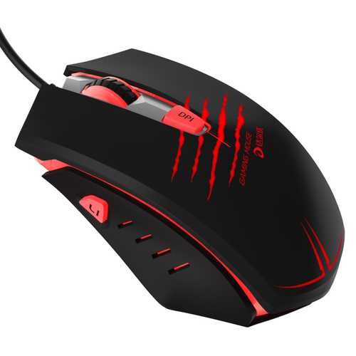 Dareu LM109 2000DPI Adjustable 6 Buttons Optical LED Gaming Mouse Wired USB Ergonomic Mice