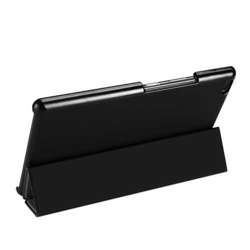 PU Leather Case Folding Stand Cover for 8 Inch Lenovo Tab 4 8 Plus - Black