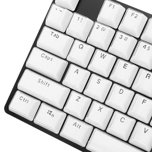 E-element 104 Key Ice Crystal Keycaps Light-transmitting Key Caps for Mechanical Gaming Keyboard