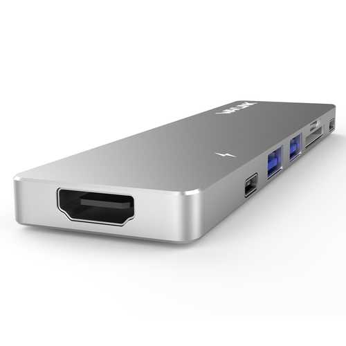 Wavlink WS-UHP3405M Dual Thunderbolt 3 to USB HDMI Card Reader PD Charging Mini Dock for Macbook Pro