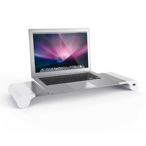 Aluminium Alloy Base Holder Smart 4 USB Port Charger Stand for Macbook Desktop Laptop