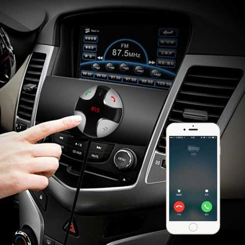 Bluetooth MP3 Player Car Kit FM Tf Card Hands Free Wireless Car Charger For iPhone X 8 Plus Oneplus 5