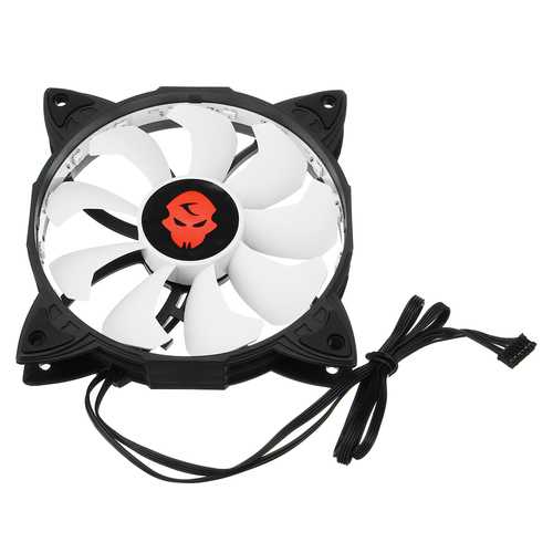 Coolmoon 6PCS 120mm RGB Adjustable LED Cooling Fan with Controller Remote For Computer