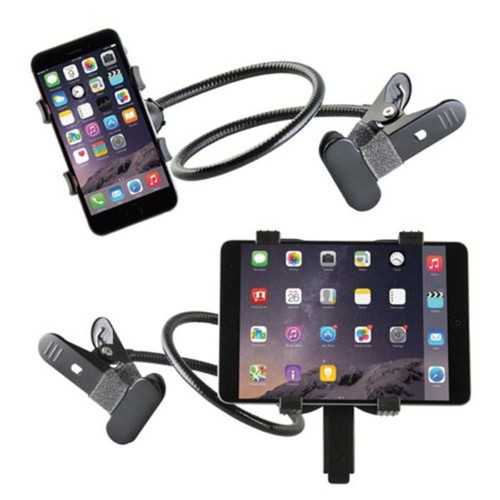 360° Auto Adjustable Clip On Holder Stand For Tablet Cell Phone