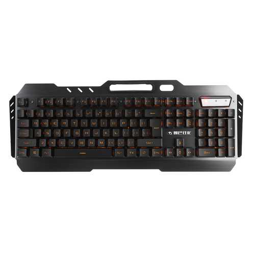 USB Wired Yellow LED Backlight Mechanical Handfeel Gaming Keyboard and Mouse Combo