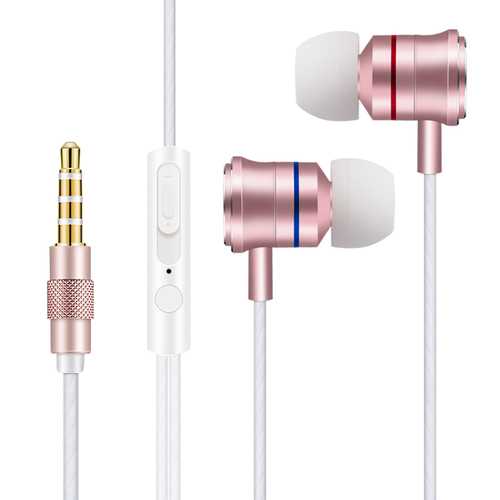 JIES X200 3.5mm Wired In-ear Wire-Control Deep Bass Earphone Headphone with Microphone