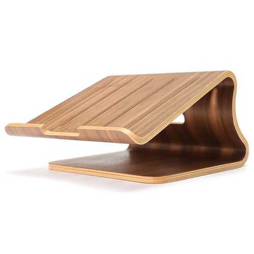 Wooden Laptop Cooling Holder Stand Radiator Dock Tray For Notebook Tablet