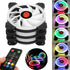 Coolmoon 3PCS 120mm Adjustable RGB LED Light Computer Case PC Cooling Fan with Remote