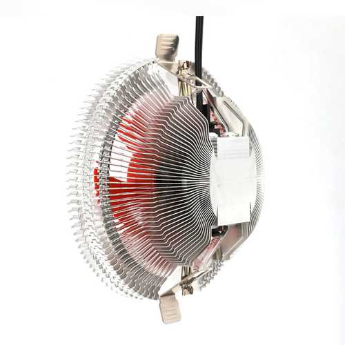Mute 3 Pin CPU Cooling Fan Cooler Heatsink For Inter LGA 775/ 115X AMD 754/ 939/ 940 AM2/ AM2+/ AM3