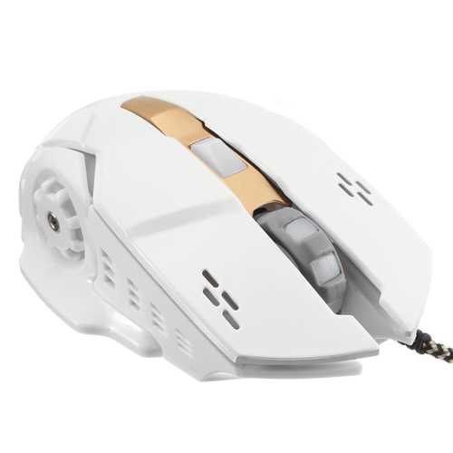 6 Buttons 2400DPI Adjustable USB Wired Optical Gaming Mouse for Desktop PC Laptops