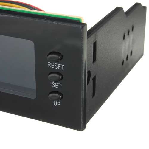 STW-5006 5.25 inch LCD Display CPU Cooling Fan Speed Controller Temperature for Desktop PC