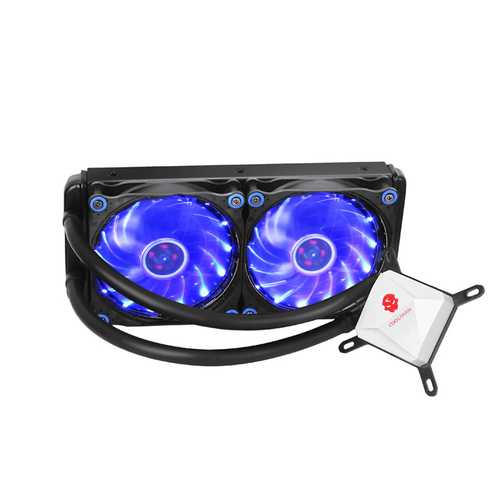 240mm Silent CPU Water Liquid Cooler LED Light Cooling Fan