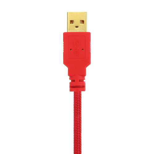 1m Red T-Shape Mini USB to USB Male to Male Data Cable for DIY Mechanical Keyboard
