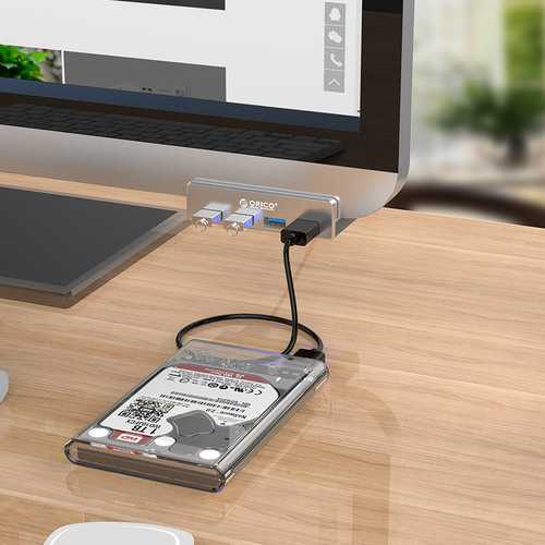 ORICO MH4PU USB3.0 4 Ports Monitor Table Clip-type HUB For PC iMac
