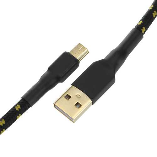 1.5m Mini USB to USB Male to Mal Data Cable Spring Cable For Mechanical Keyboard