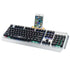 USB Wired 104 Key Gaming Keyboard Metal Mechanical Handfeel Rainbow Light Emitting for PC