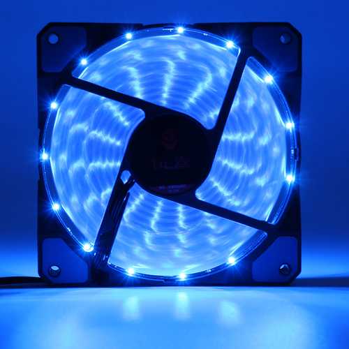 120mm 15pcs LED Light Neon PC Computer Case CPU Cooling Fan Mod Cooler 3Pin 4Pin