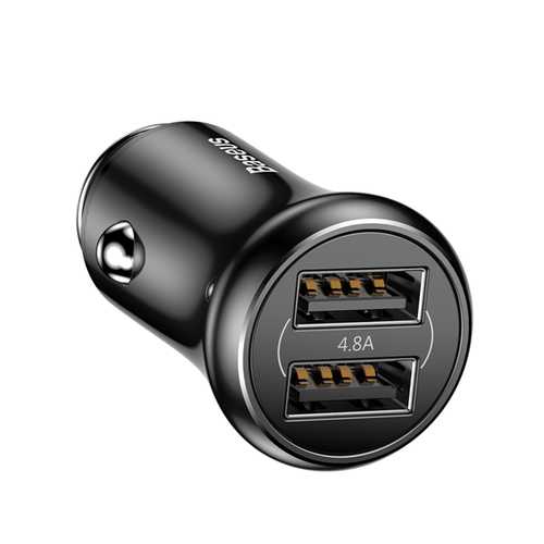 Baseus 4.8A Dual USB Ports Fast Car Charger For iPhone X 8Plus Oneplus5 Xiaomi 6 Mi A1 Tablet